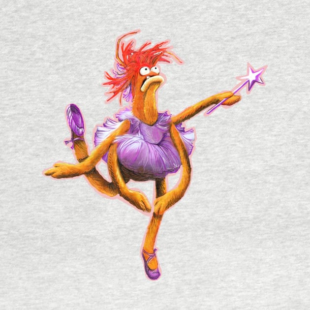 Prawn Lake - Pepe the King Prawn Ballerina Illustration by CatsandBats